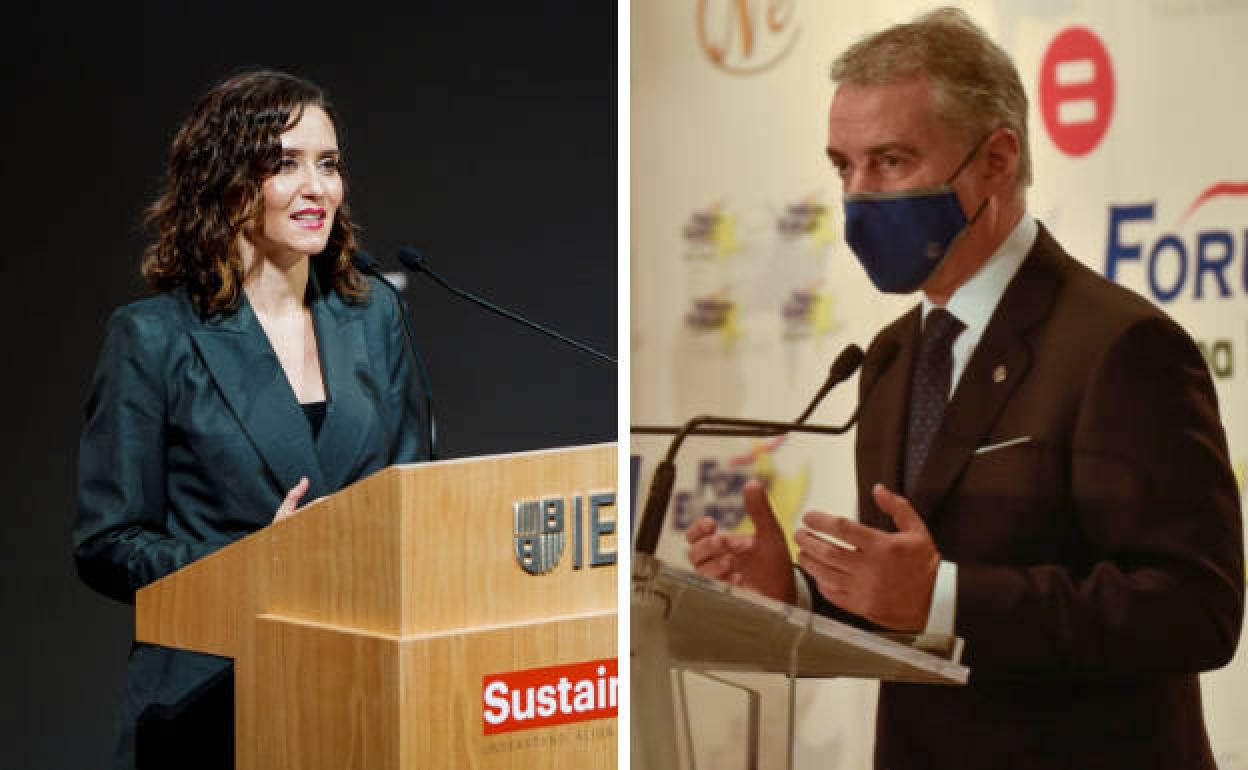 Isabel Díaz Ayuso e Iñigo Urkullu.