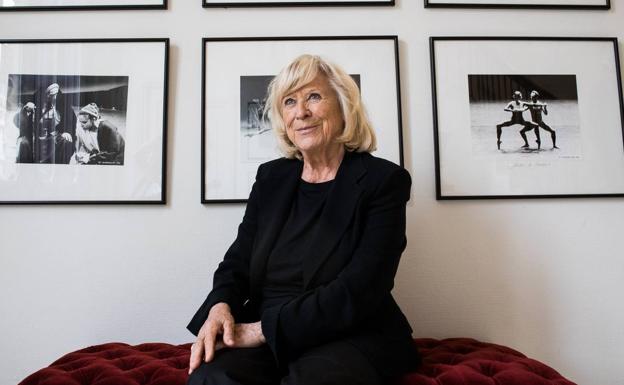 Margarethe von Trotta en el teatro Arriaga de Bilbao.