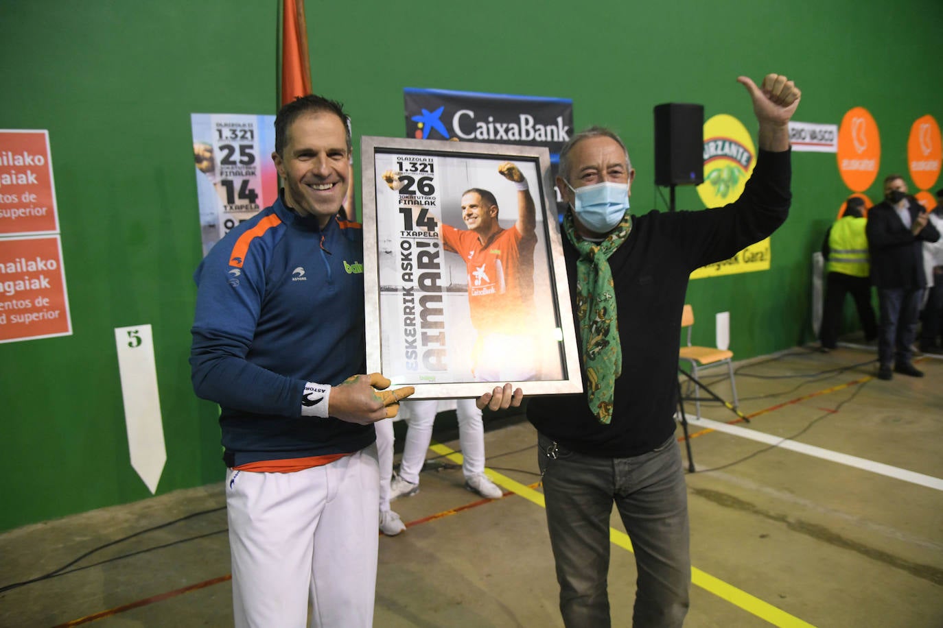 Fotos: Aimar Olaizola se despide de la pelota en Goizueta