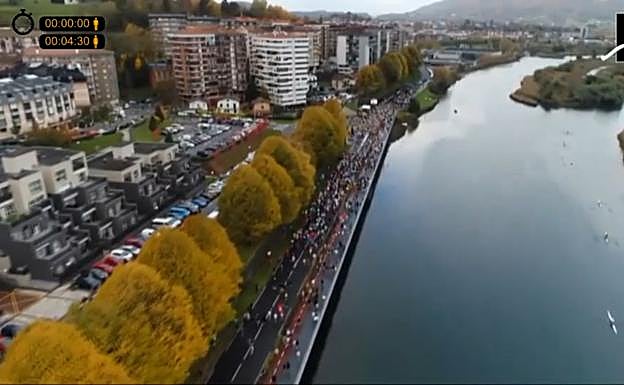 Así ha sido la salida de la Behobia - San Sebastián 2021