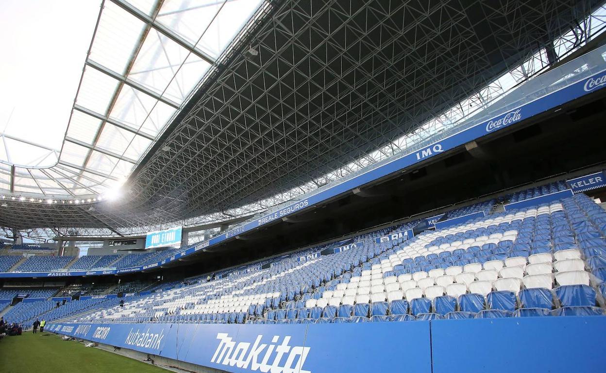 La Real jugó a puerta cerrada la pasada campaña a causa de la pandemia. 