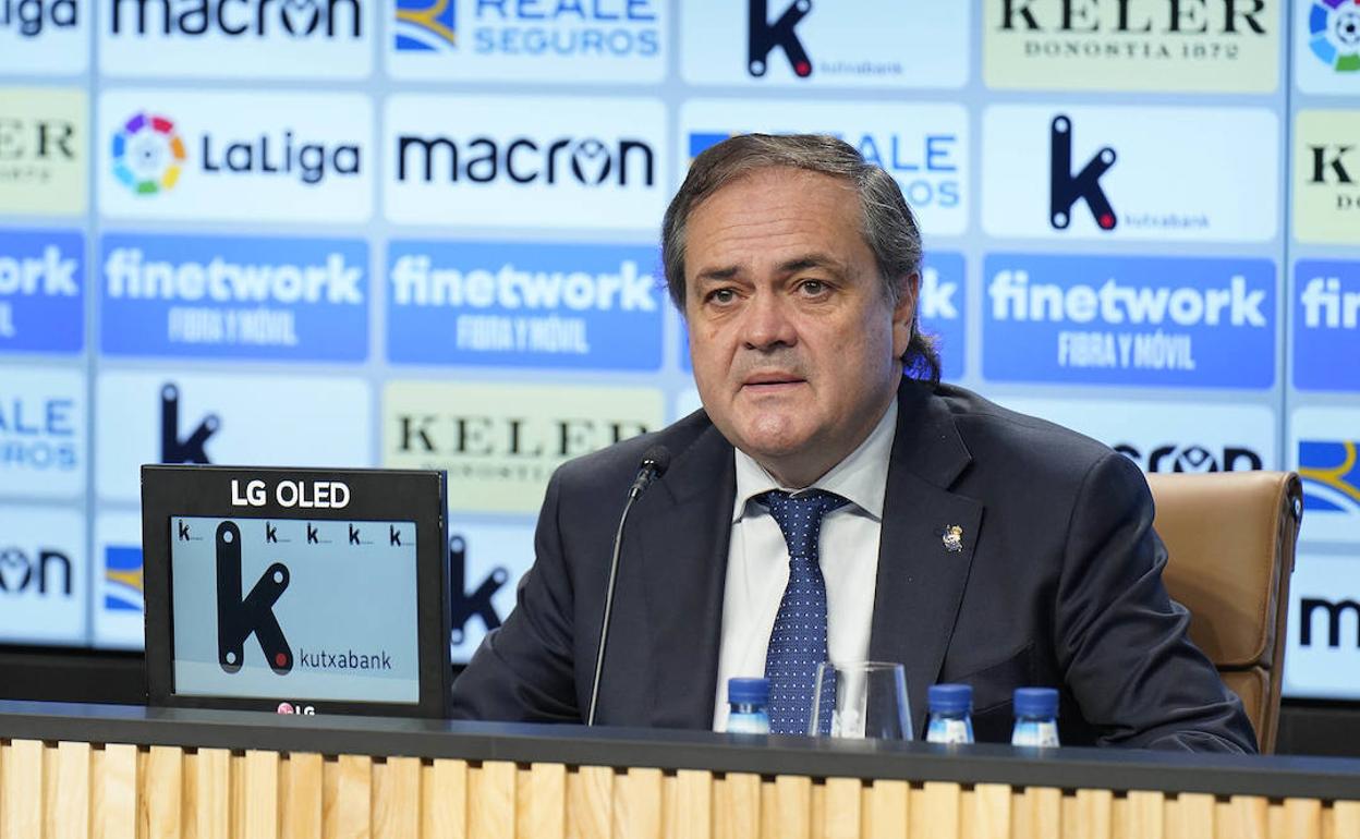 Jokin Aperribay, en rueda de prensa