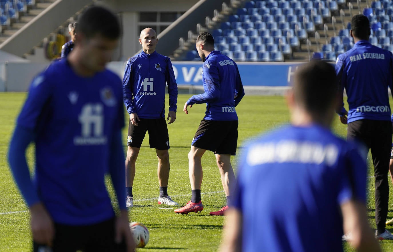 Fotos: Las mejores imágenes del entrenamiento de la Real Sociedad