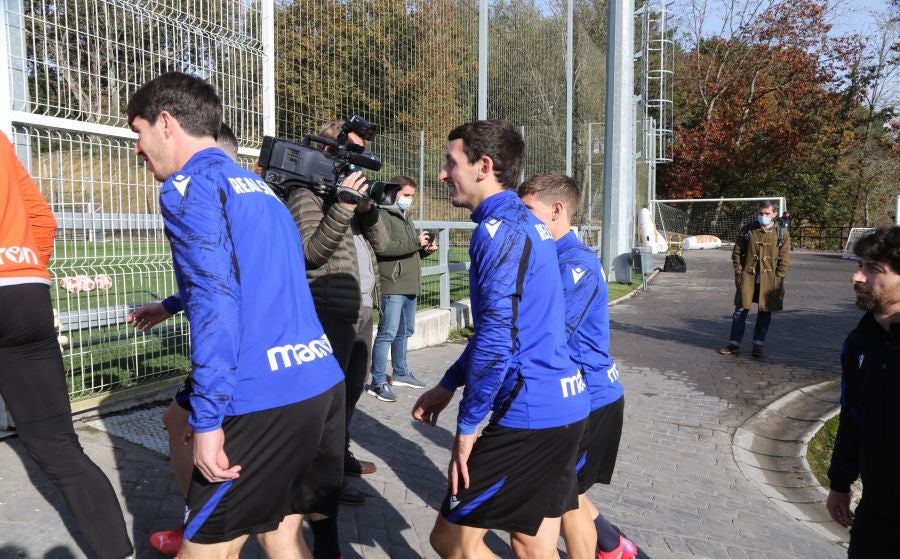 Fotos del entrenamiento de la Real