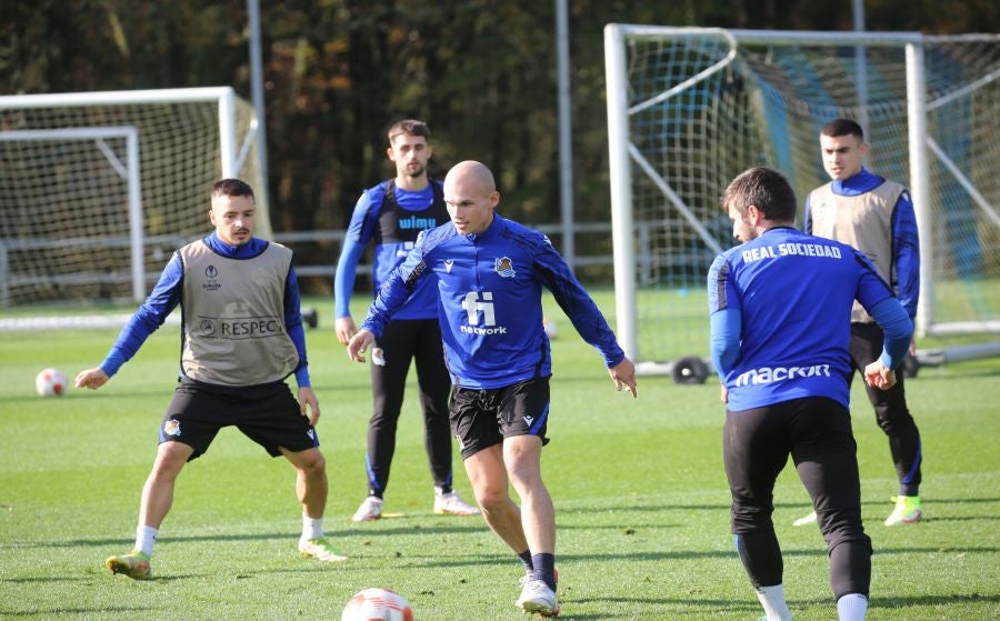Fotos del entrenamiento de la Real