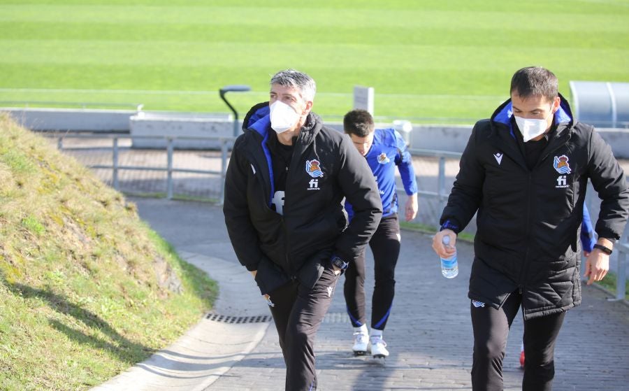 Fotos del entrenamiento de la Real