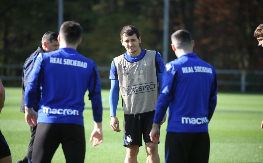 Fotos del entrenamiento de la Real
