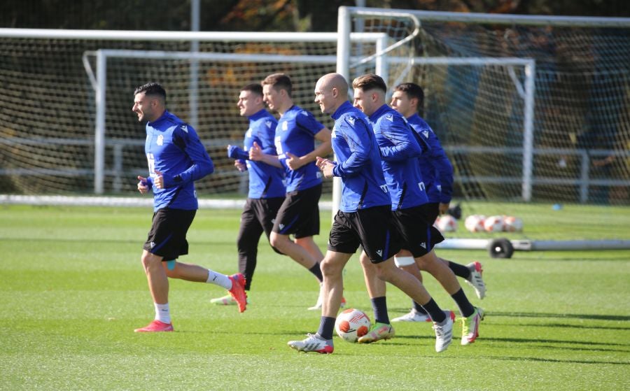 Fotos del entrenamiento de la Real