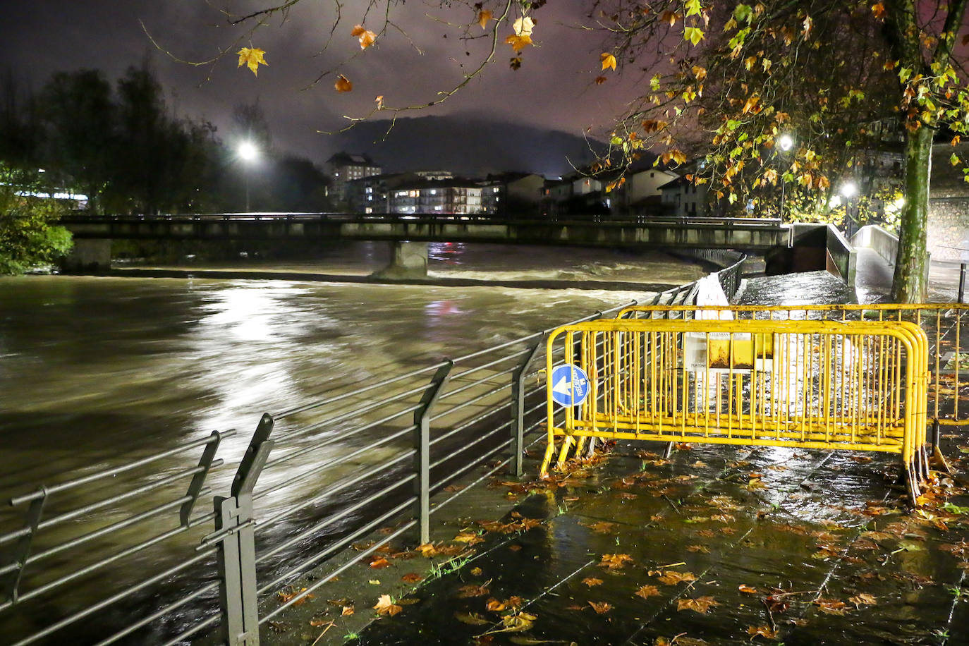 Fotos: Desbordamientos puntuales en Gipuzkoa