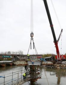 Imagen secundaria 2 - El puente de Astiñene toma forma