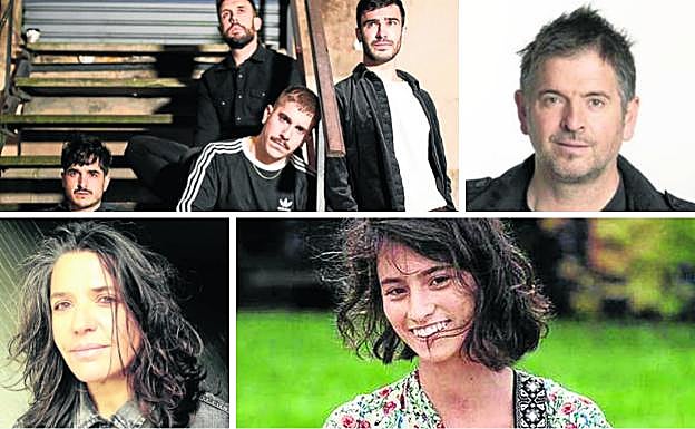 Ezpalak, Mikel Urdangarin, Anari e Idoia Asurmendi 