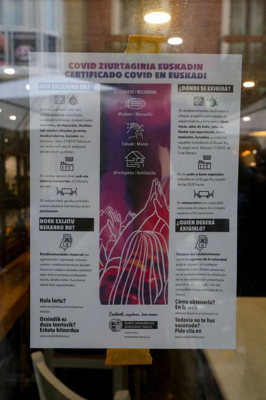 Fotos: Primer día del pasaporte Covid en los restaurantes de Euskadi