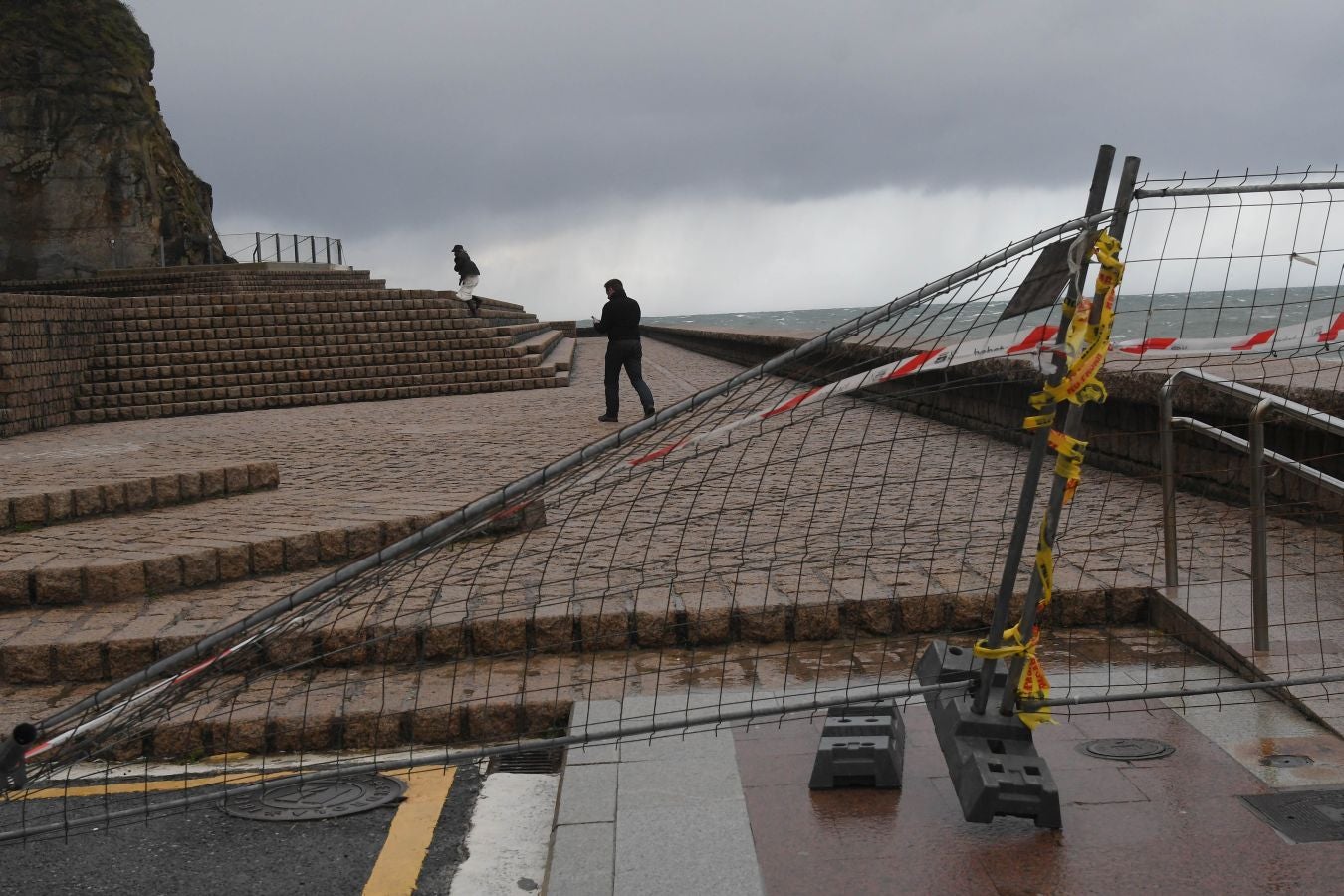 Contenedores volcados, árboles caídos... el temporal se está dejando sentir con fuerza en el territorio en las últimas horas