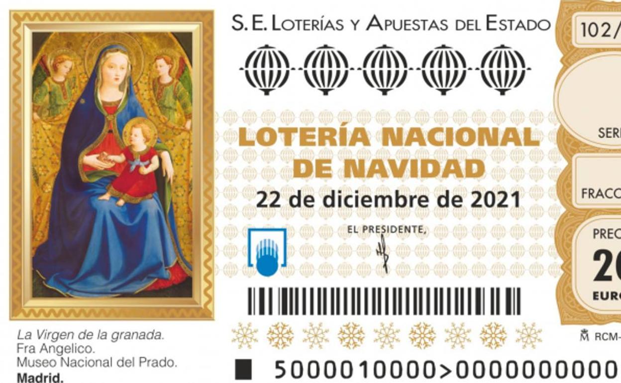 Cuál es el cuadro que aparece en los décimos de Lotería de Navidad 2021