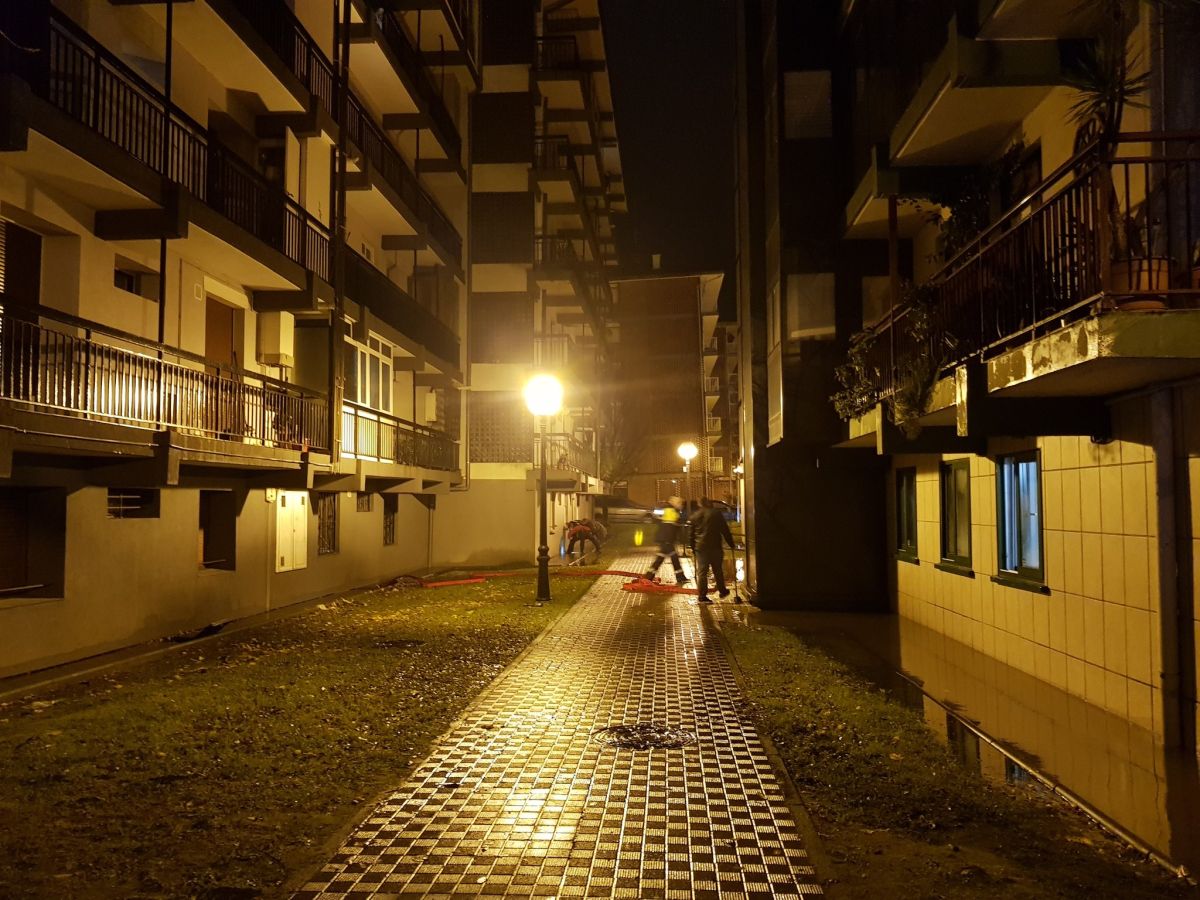 Fotos: Inundaciones en Behobia y otros puntos de Irun por el desbordamiento del Bidasoa
