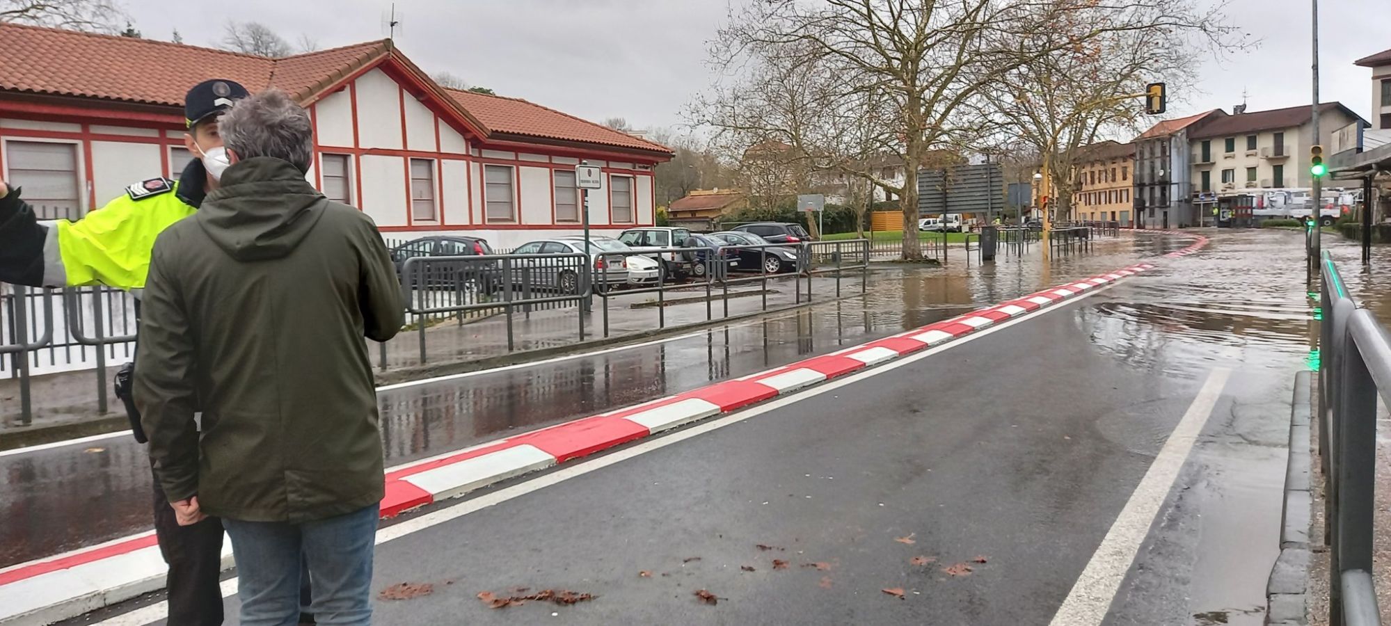 Fotos: Inundaciones en Behobia y otros puntos de Irun por el desbordamiento del Bidasoa