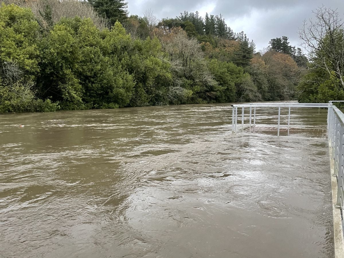 Fotos: Inundaciones en el barrio de Txomin por el desbordamiento del Urumea
