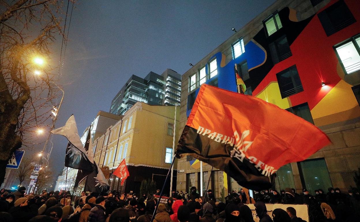 Imagen de una protesta en Alemania.