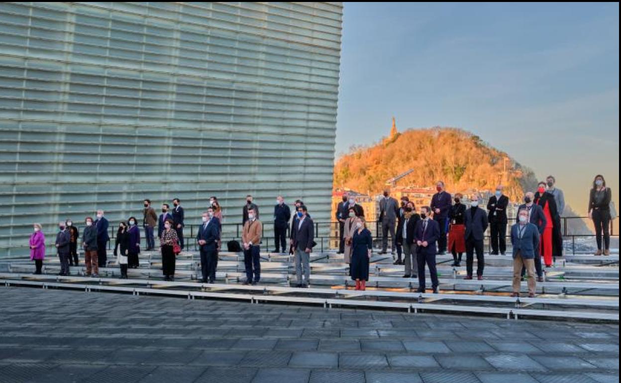 El congreso Etorkizuna Eraikiz se celebra en el Kursaal. 