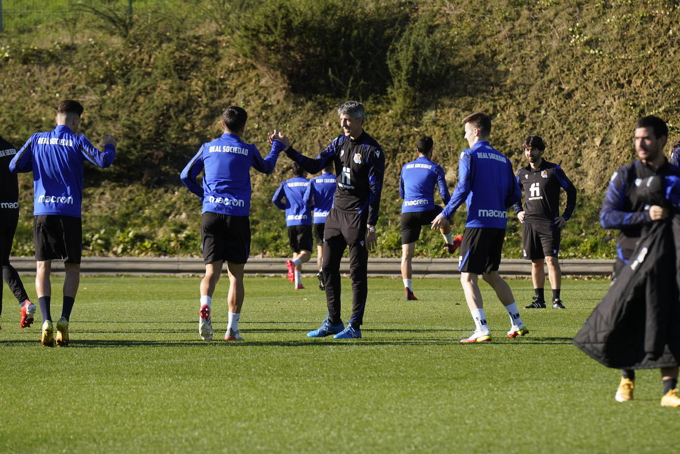 Fotos: Las imágenes del entrenamiento de la Real Sociedad en Zubieta