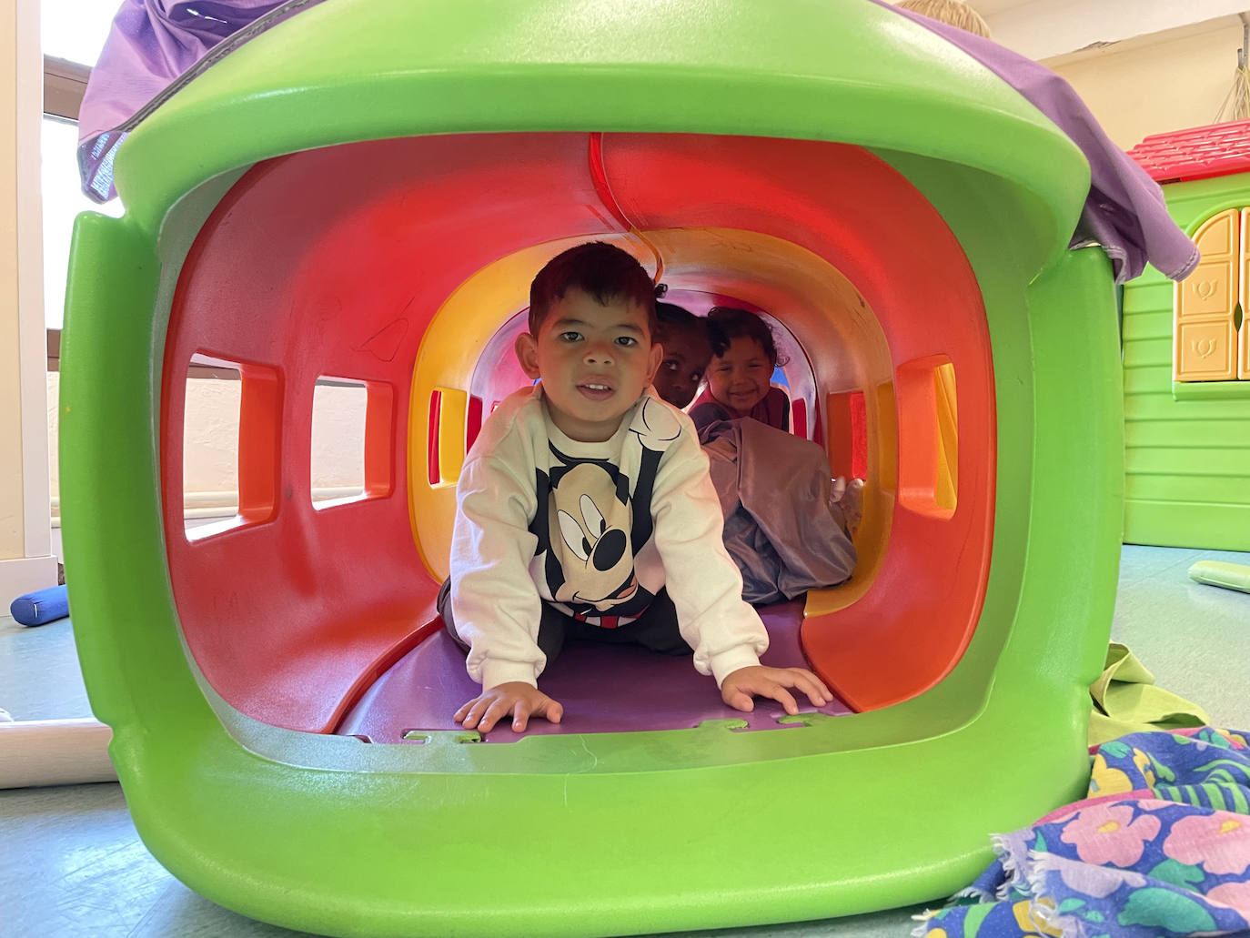 Los niños de Infantil, jugando.