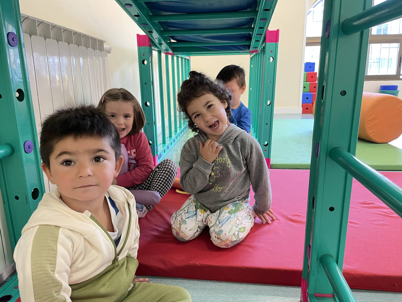 Los niños de Infantil, jugando.