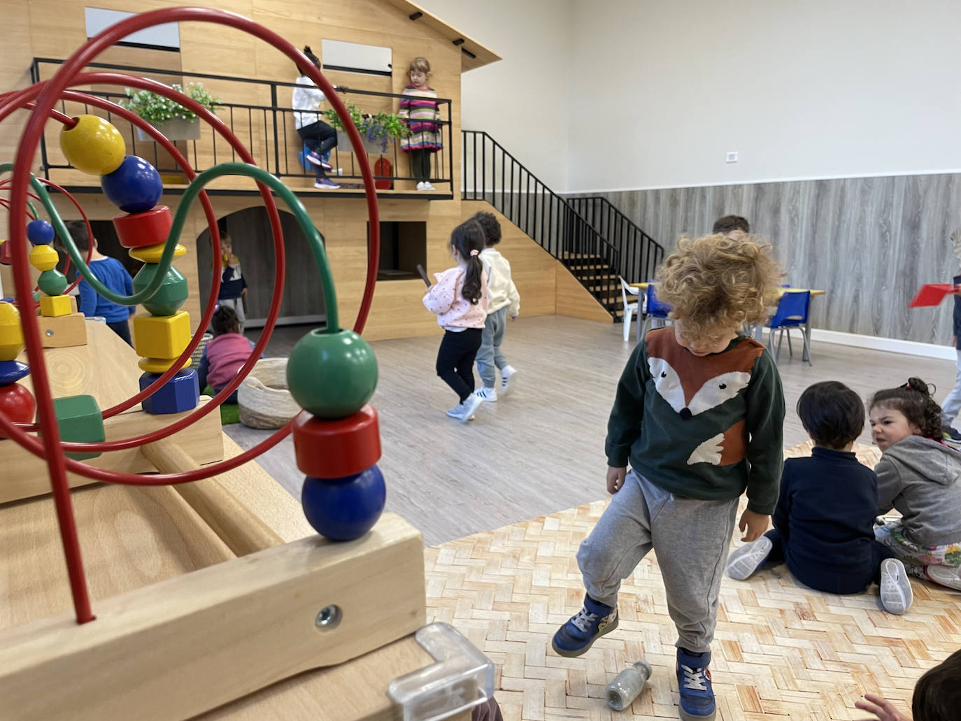 Los niños de Infantil, jugando.