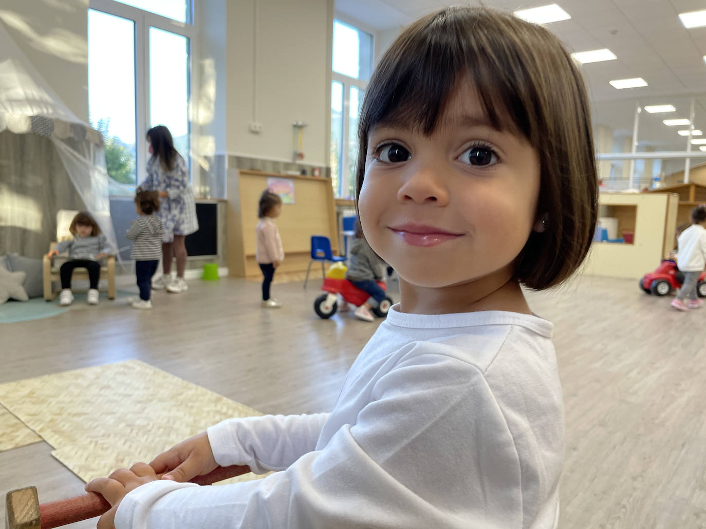 Los niños de Infantil, jugando.