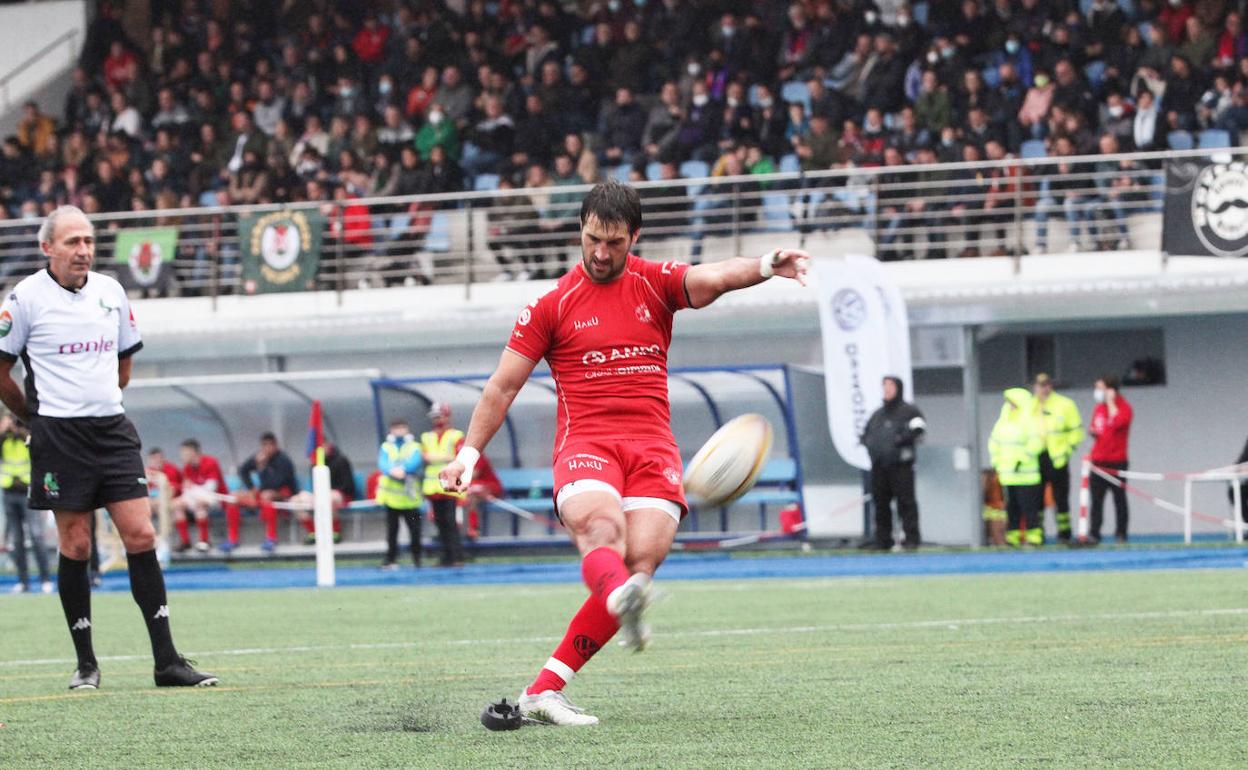 Imagen del encuentro entre el Ampo Ordizia y Gernika. 