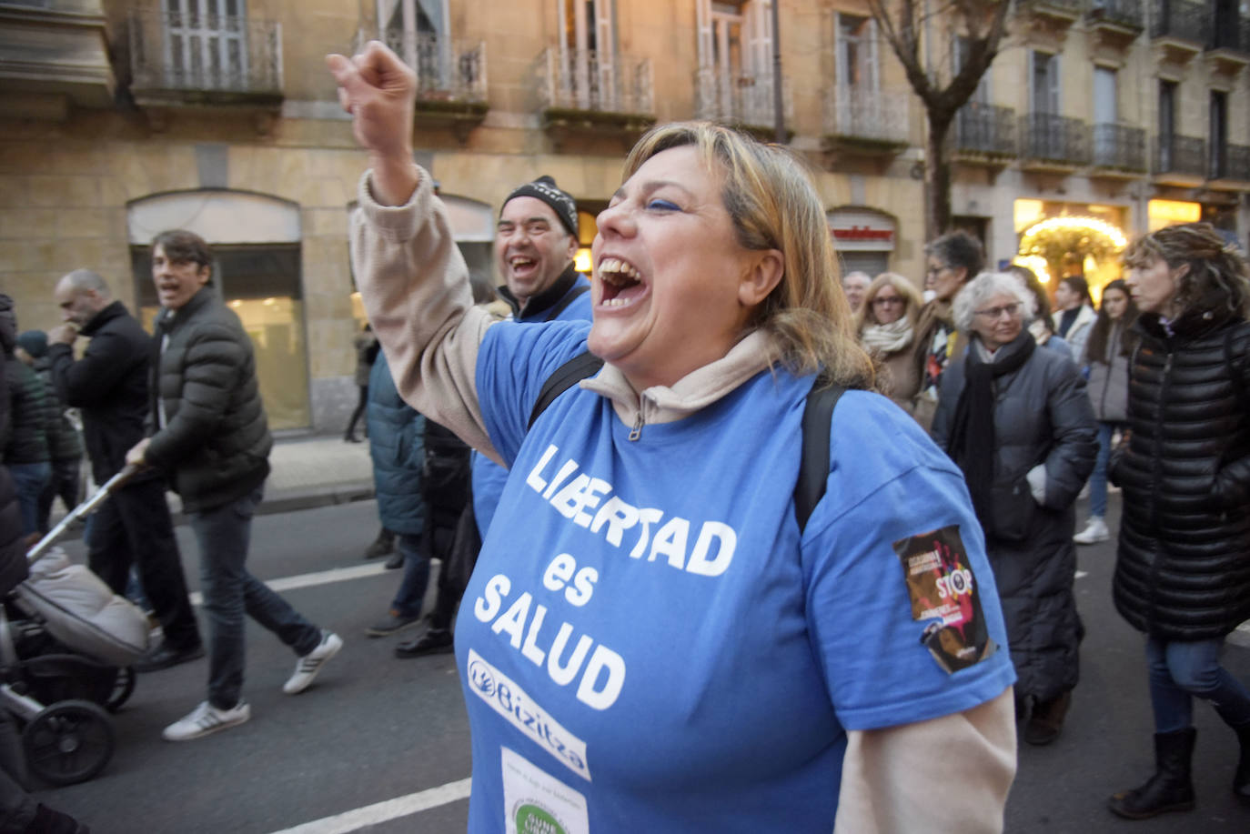 Fotos: Manifestación en contra del pasaporte sanitario