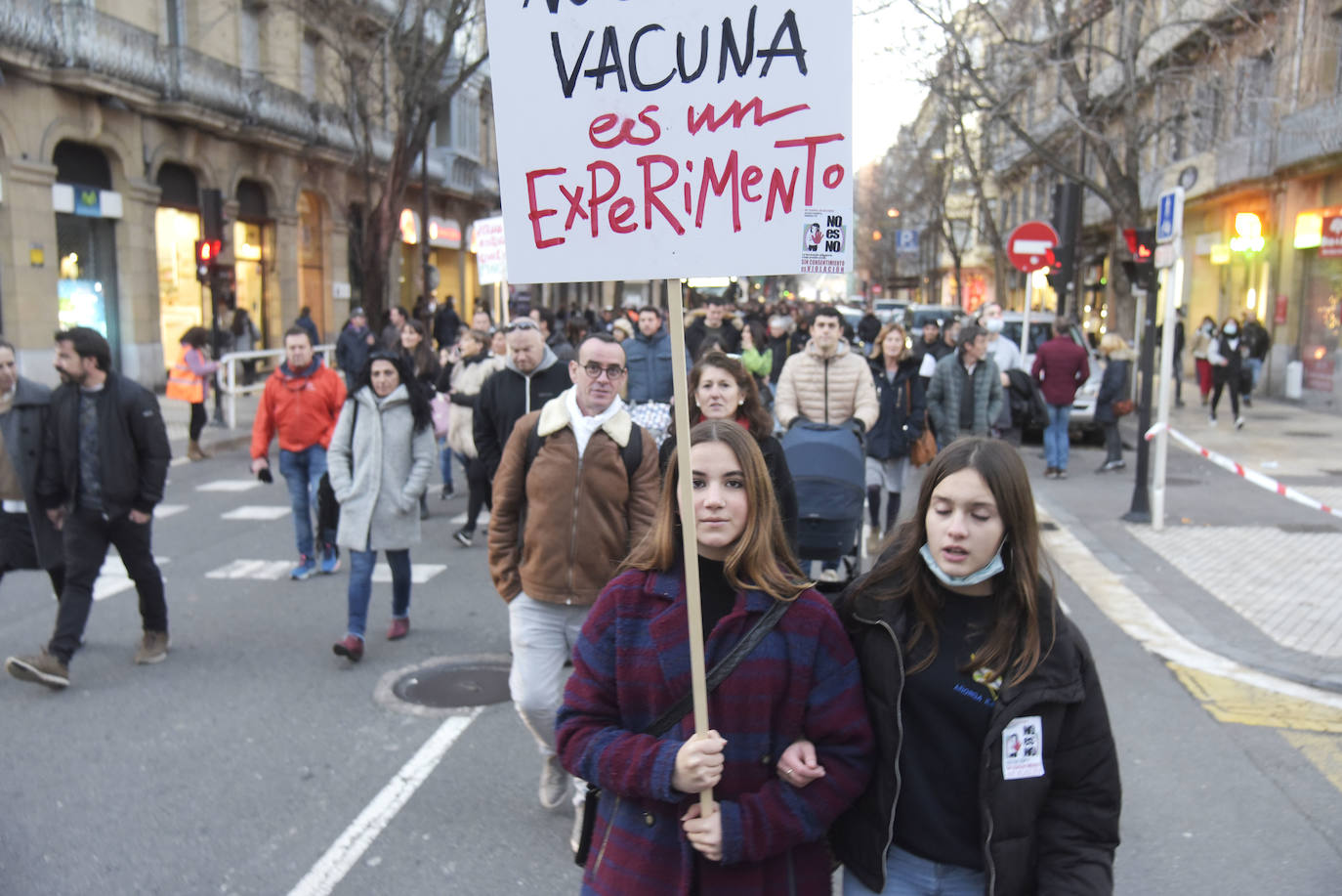 Fotos: Manifestación en contra del pasaporte sanitario