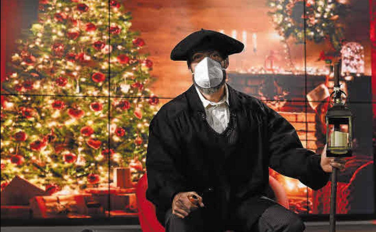 Olentzero también visitó el año pasado El Diario Vasco.