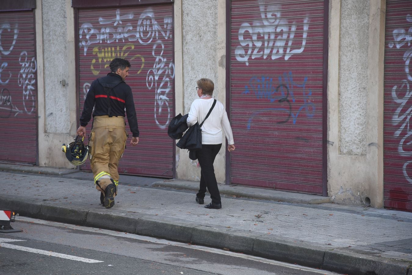 Fotos: Un incendio calcina una vivienda en Hernani