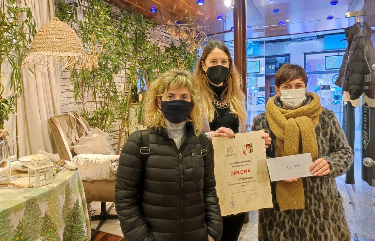 La tienda de decoración Aizterri Home se ha llevado el primer premio. 