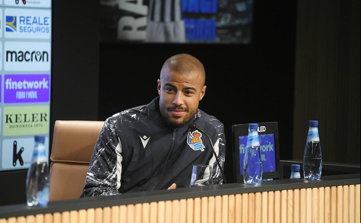 Rafinha, en el entrenamiento de hoy.