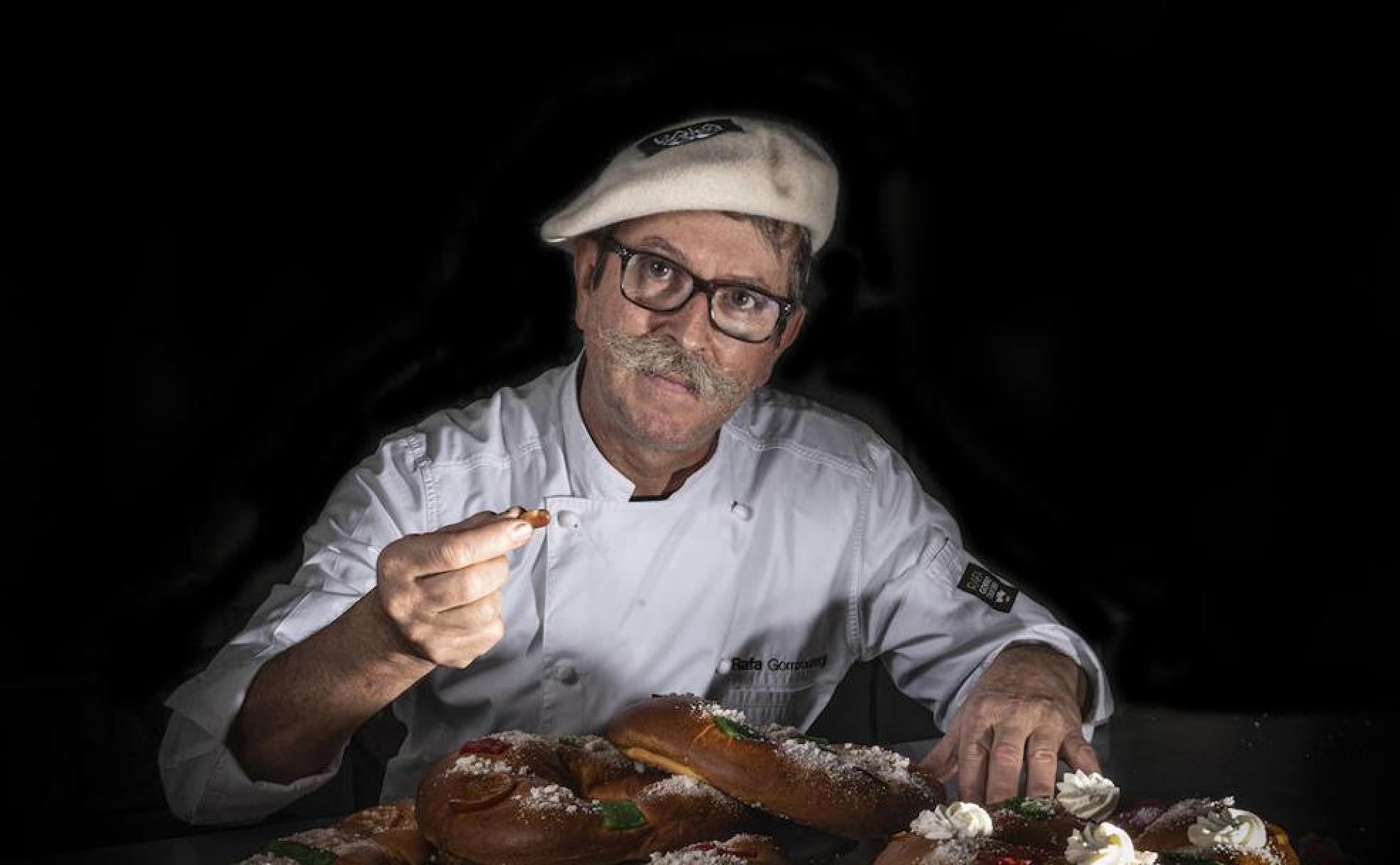 Rafa Gorrotxategi mete habas en sus roscones. 