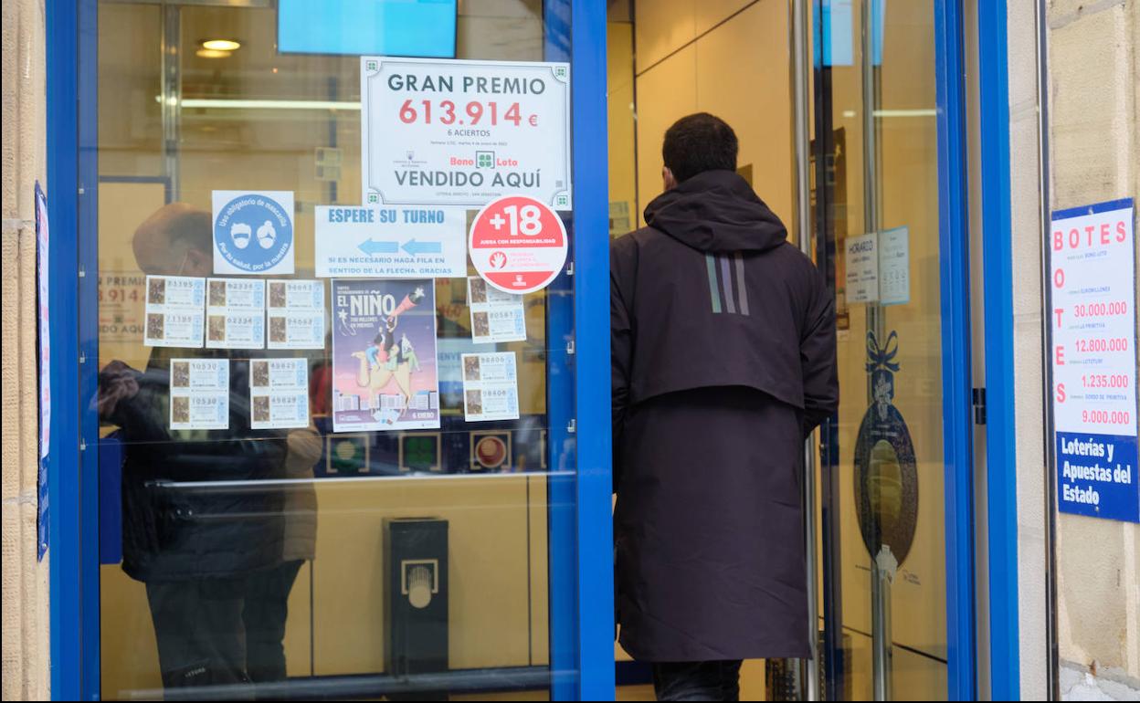 La administracion de lotería de la calle Urbieta. 