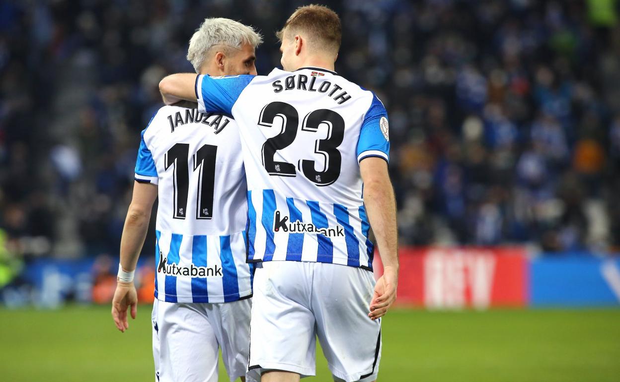 Januzaj y Sorloth fueron dos de los grandes triunfadores el miércoles y además anotaron los dos goles. 