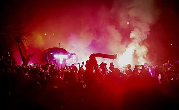 Altercados: La Real Sociedad condena los incidentes previos al partido de Copa frente al Atlético de Madrid