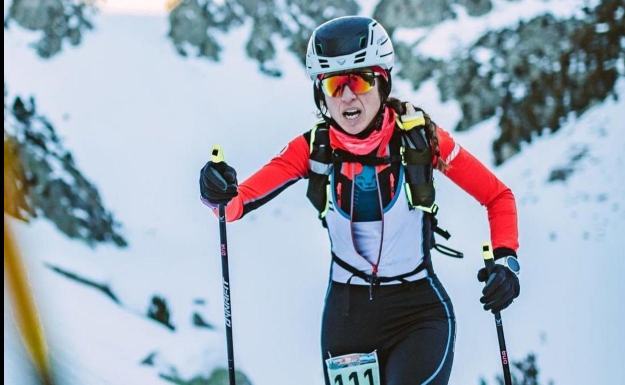 Igone Campos durante la Copa de España en Panticosa. 