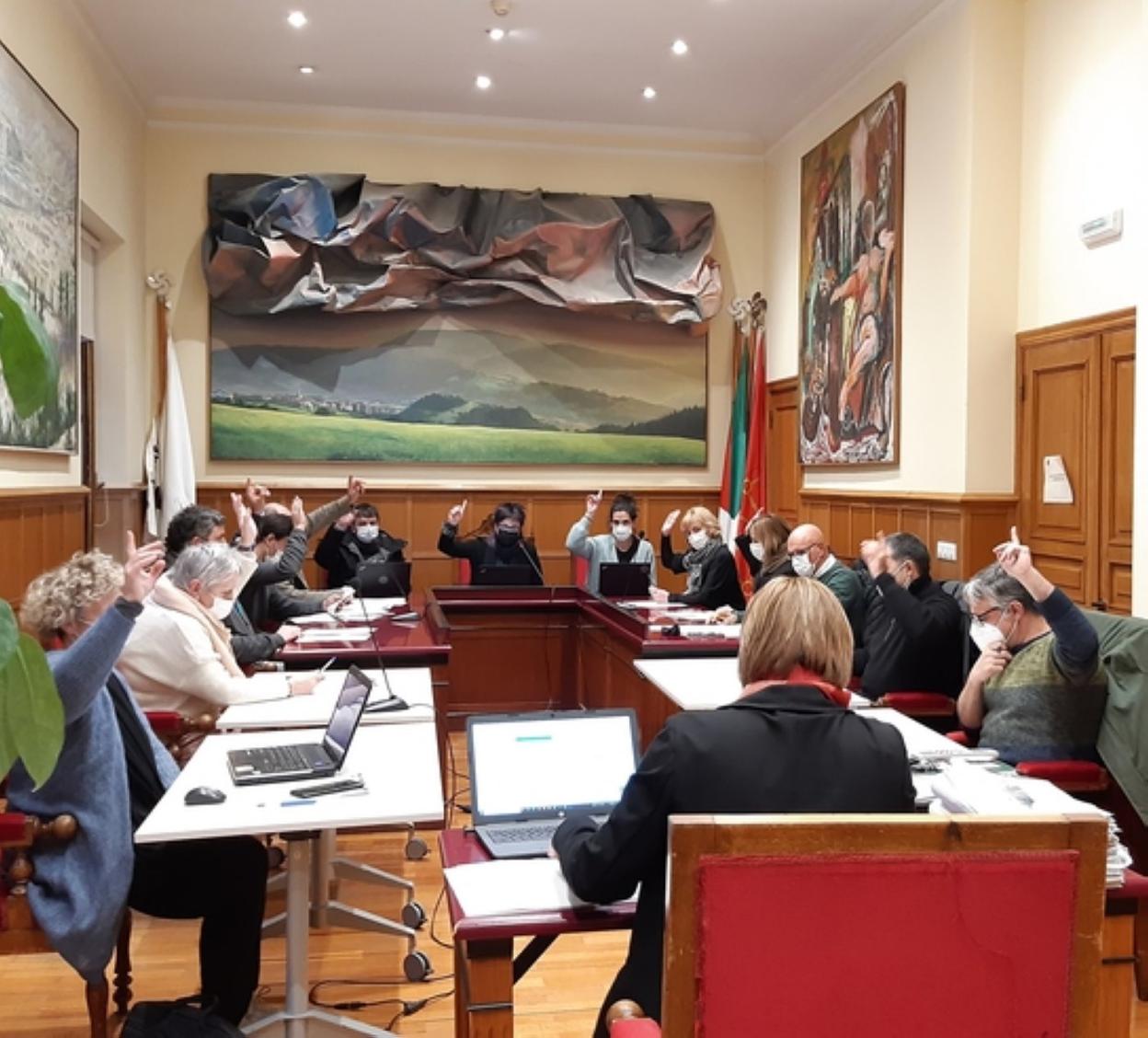 Osteguneko udalbatzarra. 