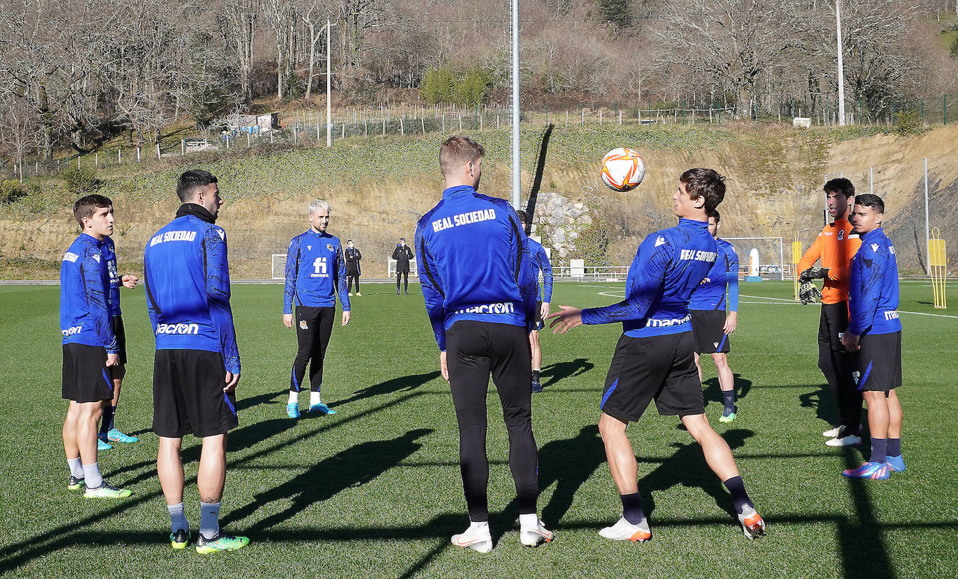 Fotos: Las mejores imágenes del entrenamiento de la Real Sociedad