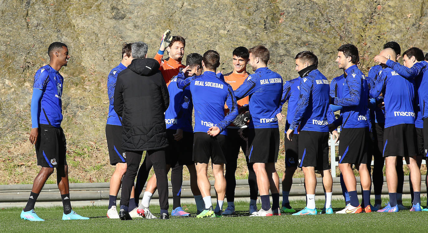 Fotos: Las mejores imágenes del entrenamiento de la Real Sociedad