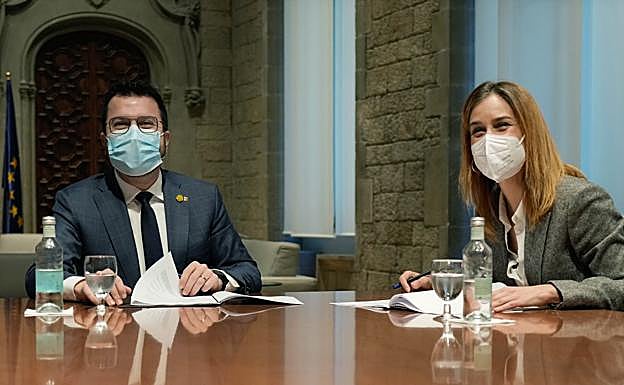 Los comunes retirarán el apoyo a Aragonès si ERC rechaza la reforma laboral