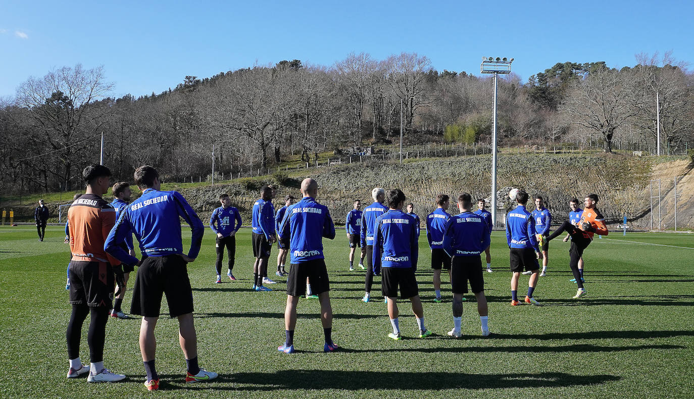 Fotos: Las imágenes del entrenamiento de la Real Sociedad