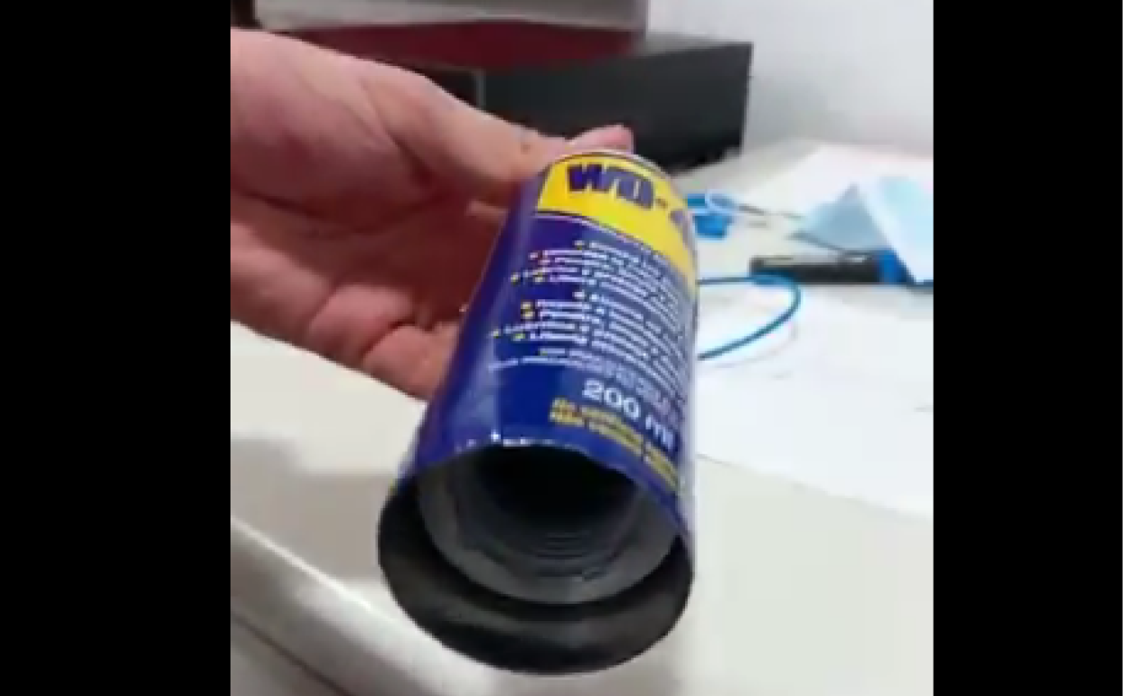 Un perro policía detecta en un control en Alsasua speed escondido en un espray