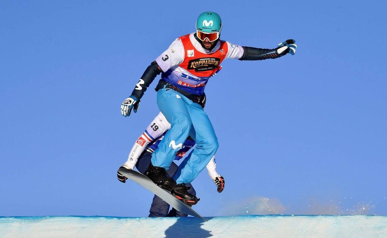 Lucas Eguibar en un descenso durante el Campeonato del Mundo de 2021