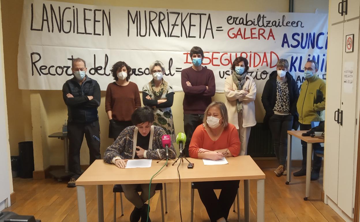 El Comité de Empresa, durante su comparecencia de hoy