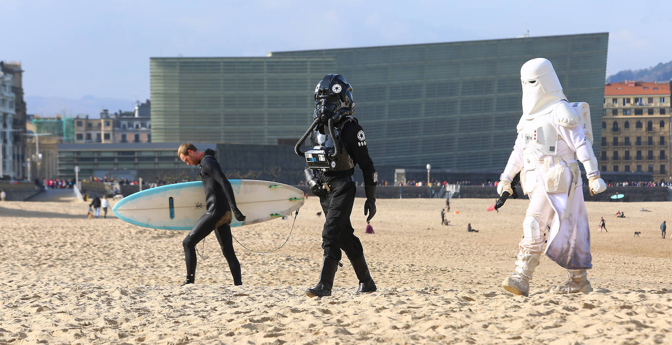 Fotos: Viento sur y temperaturas en ascenso