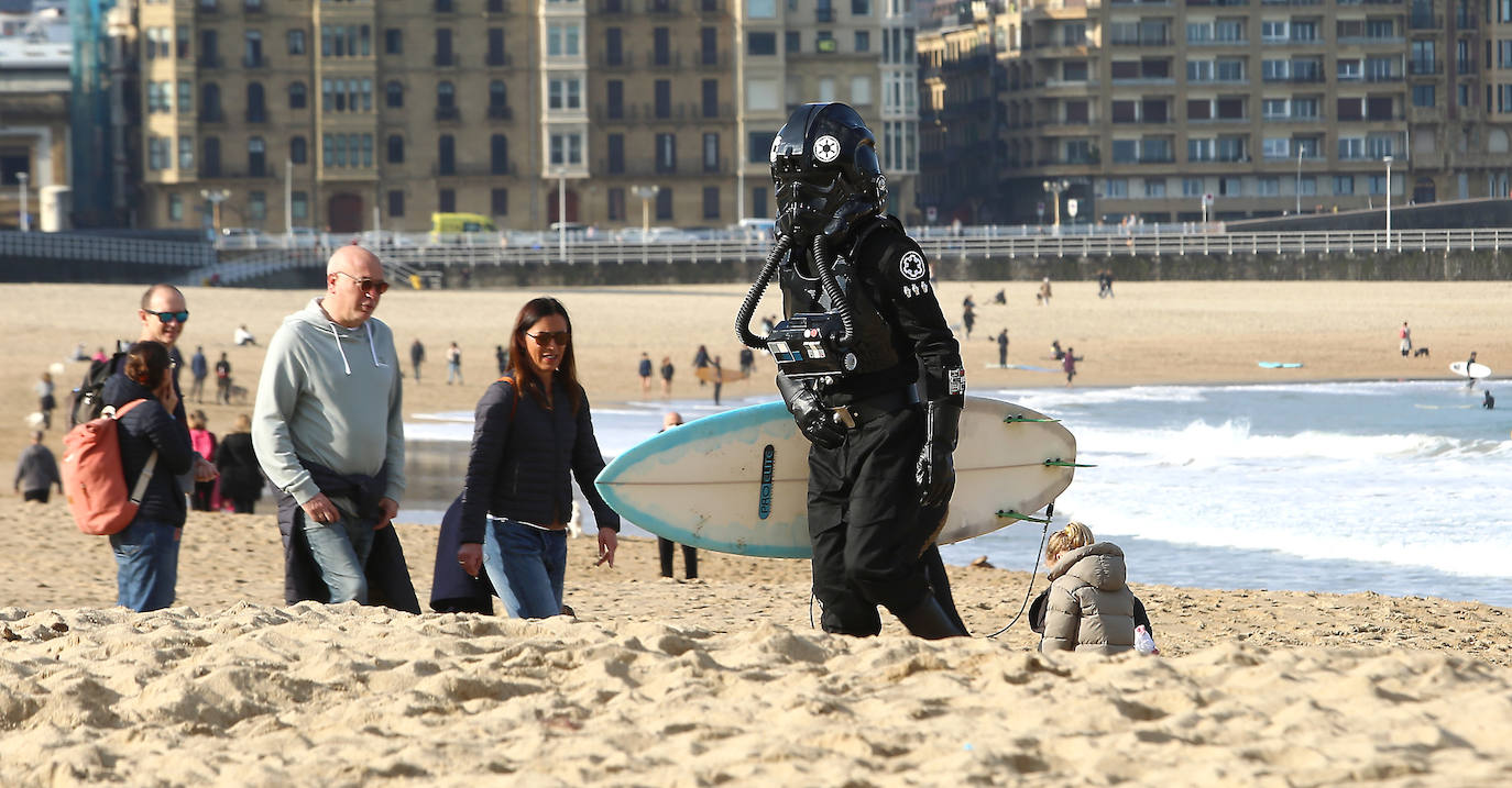 Fotos: Viento sur y temperaturas en ascenso